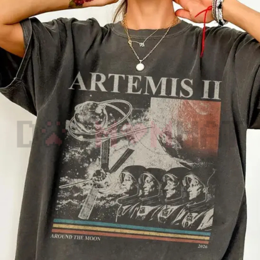 Artemis II Around The Moon Vintage T-Shirt