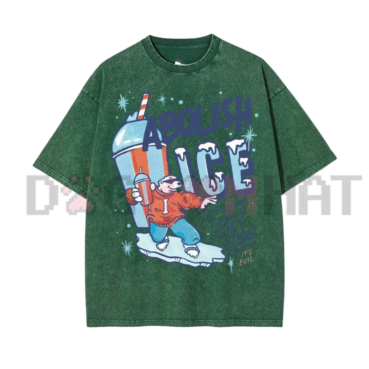 Retro Washed Stretch Cotton Round Neck Short-Sleeve Casual T-Shirt