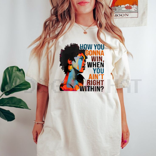 Relaxed Fit T-Shirt African American Graffiti Portrait Print – Unisex Polyester Knit Spring and Summer Tee