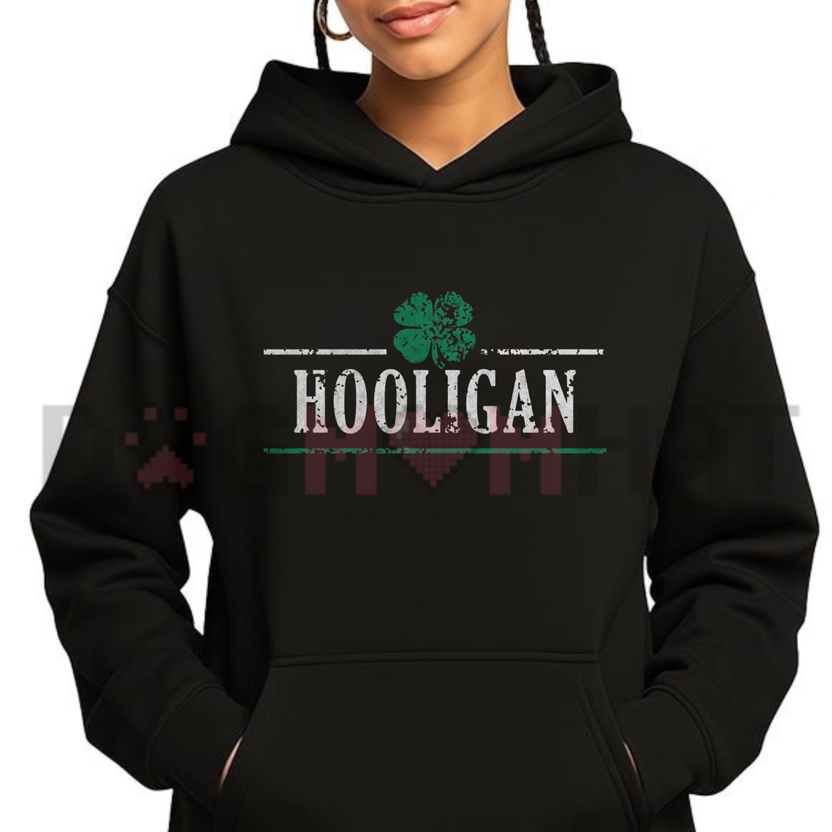 Paddy's Pub Rowdy Fleece Hoodie – Hooligan Shamrock St. Patrick's Day Hoodie
