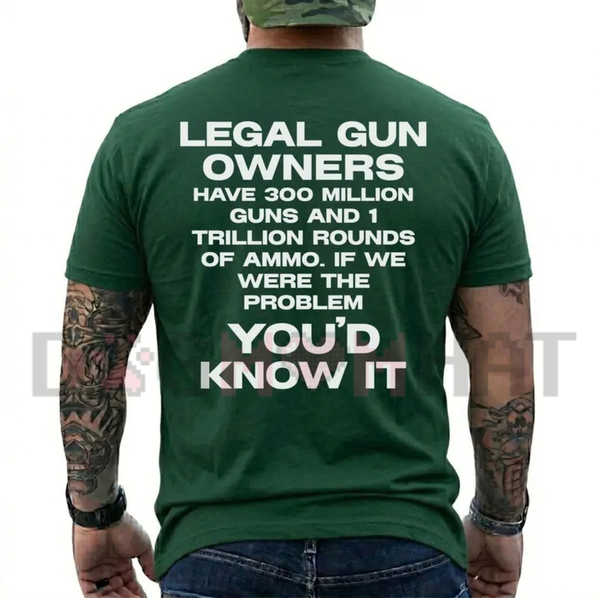 Legal Gun Owners 300 Million Guns Graphic T-Shirt