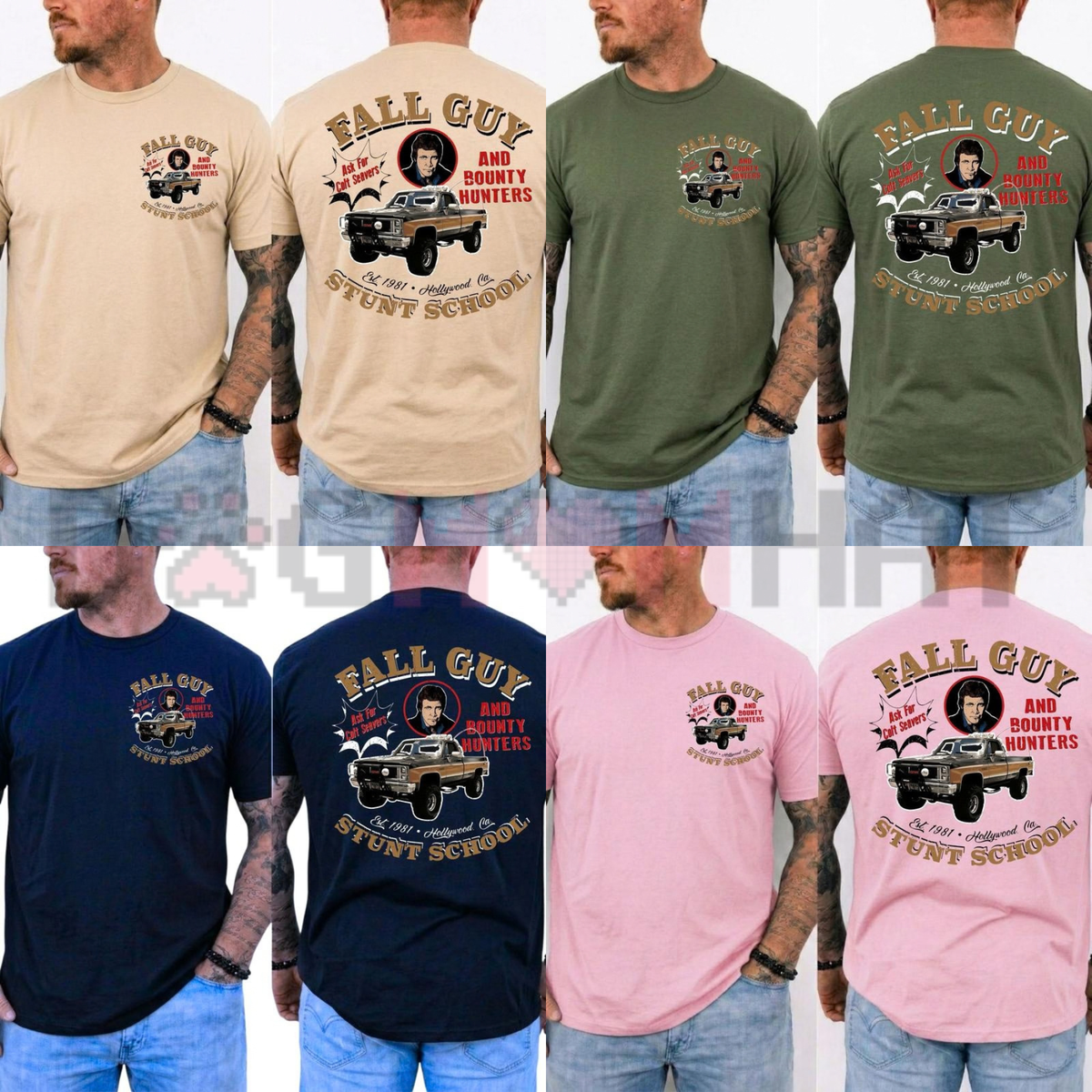 "The Fall Guy Vintage Stuntman" Retro Action Graphic T-Shirt