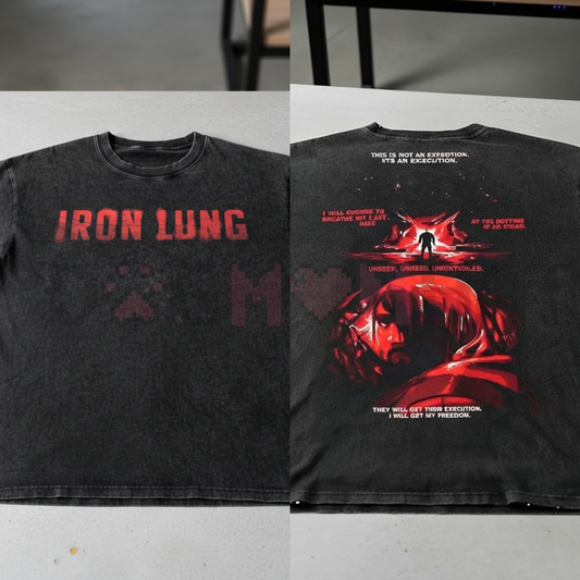 Vintage Washed Retro Character Graphic Tee – Classic IL Streetwear T-Shirt