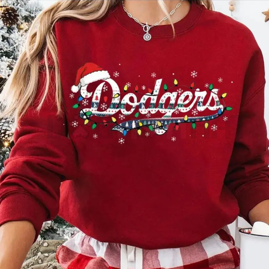 LA Dodgers Baseball Champions Christmas Sweatshirt