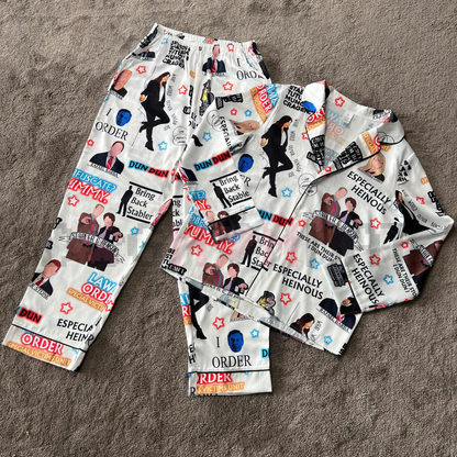 Law & Order Pajamas Set – Movie Christmas Sleepwear for Women, Comfortable Loungewear