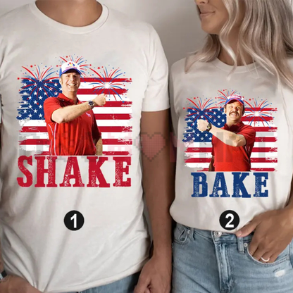 "Shake and Bake" 4th of July Couples Tee