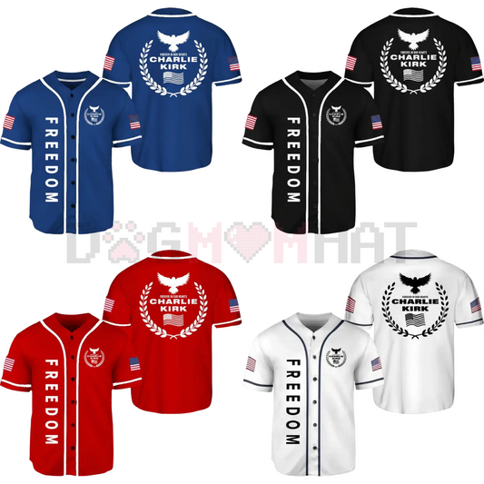 "Freedom" Black & White Baseball Jersey – Unisex 90s Vintage Sportswear, Casual Street Style Top