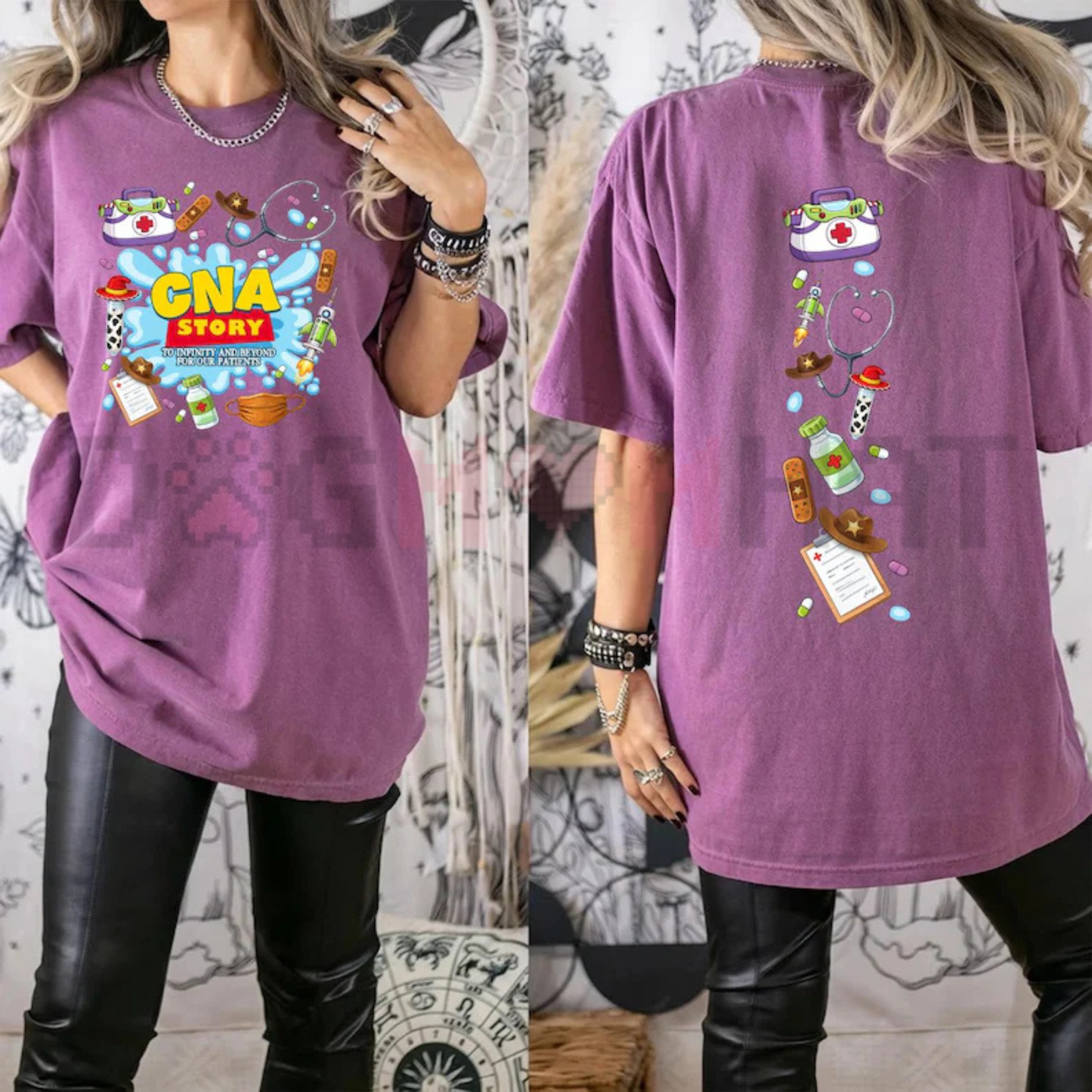 To Infinity And Beyond Pediatric CNA Graphic Tee - Certified Nursing Assistant Story Shirt