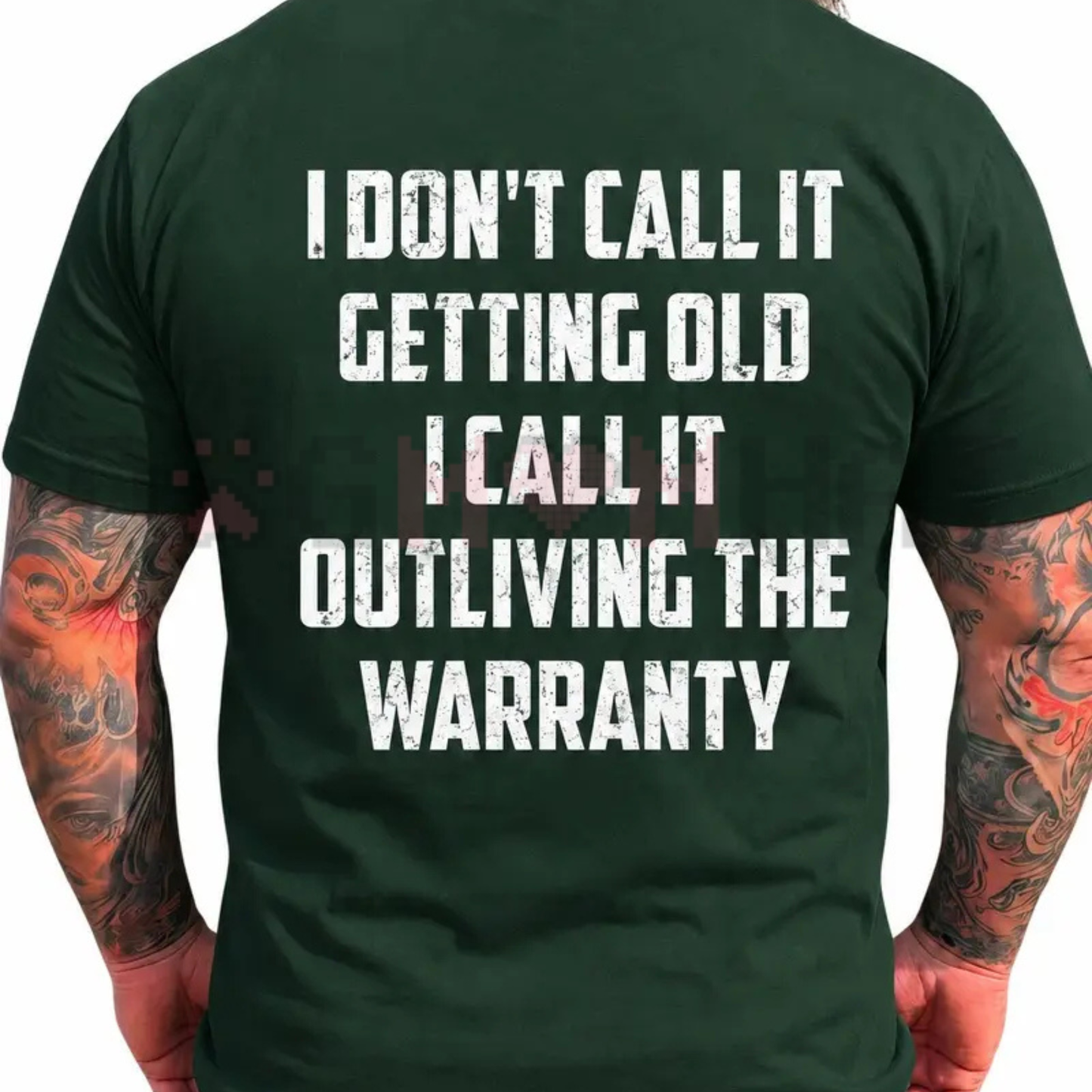 Outliving The Warranty Funny Birthday Tee - Sarcastic Aging Humor Shirt for Dad & Grandpa