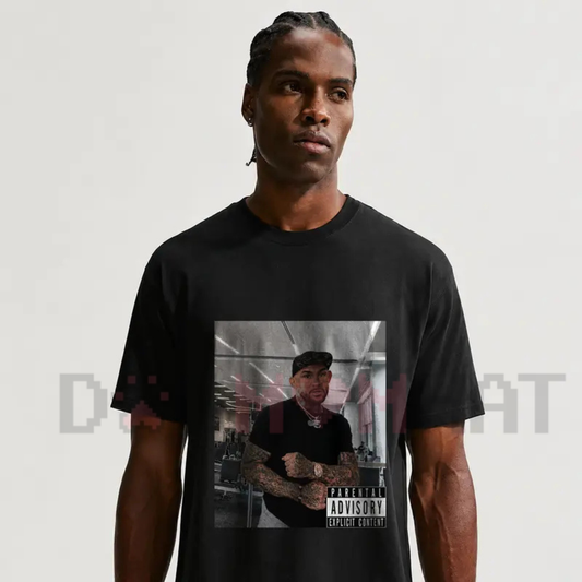 Dustin Poirier IGBBMN T-Shirt - Vintage MMA Soccer Meme Heavy Cotton Tee