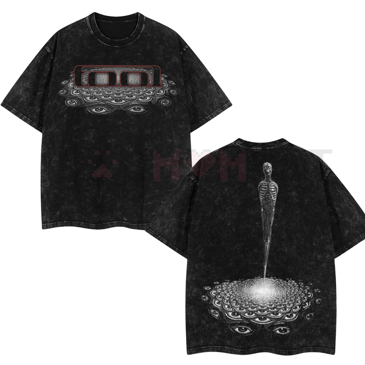 Tool Band 'Convex Spectre' Retro Unisex Acid Washed T-Shirt – Vintage Rock Band Graphic Tee