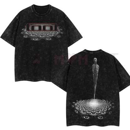 Tool Band 'Convex Spectre' Retro Unisex Acid Washed T-Shirt – Vintage Rock Band Graphic Tee