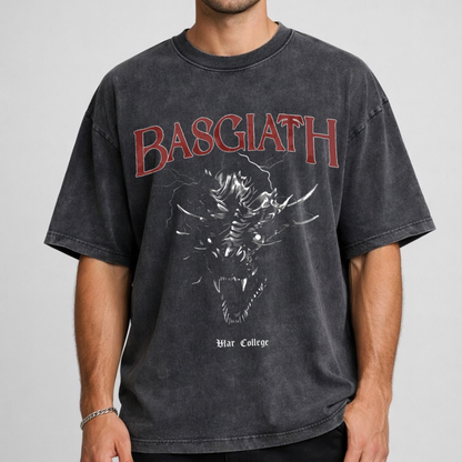 Riders Quadrant Crest Tee – Vintage Basgiath War College Fourth Wing Shirt