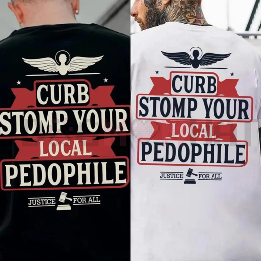 "Curb Stomp" Graphic Tee – Edgy Streetwear Men’s T-Shir