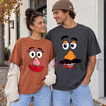 Comfort Colors® Mr & Mrs Potato Head Thanksgiving Couple Graphic T-Shirt