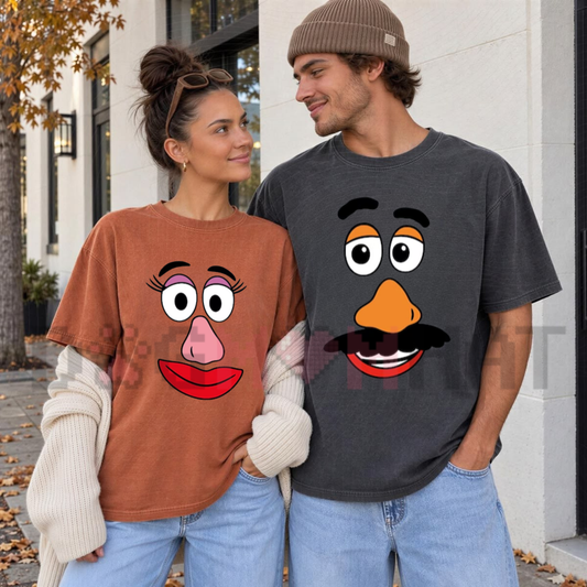 Comfort Colors® Mr & Mrs Potato Head Thanksgiving Couple Graphic T-Shirt