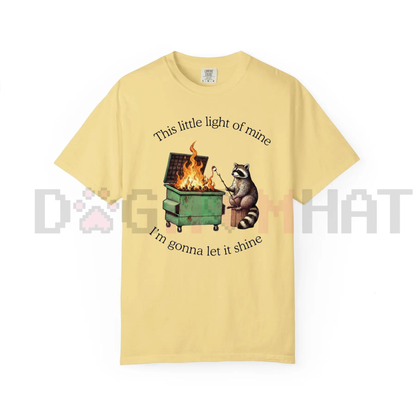 Dumpster Fire Raccoon T-Shirt
