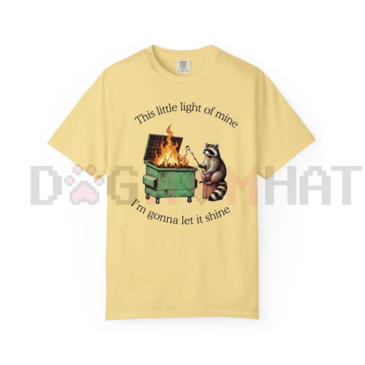 Dumpster Fire Raccoon T-Shirt