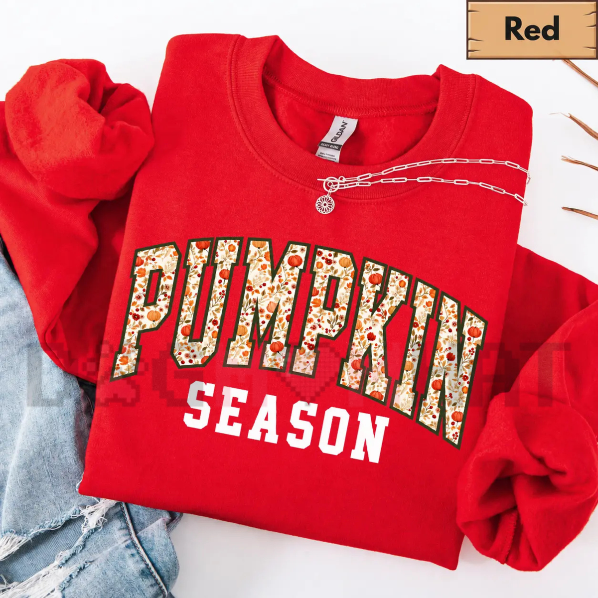 Pumpkin Season Cozy Fall Sweatshirt - Autumn Pumpkin Patch Crewneck