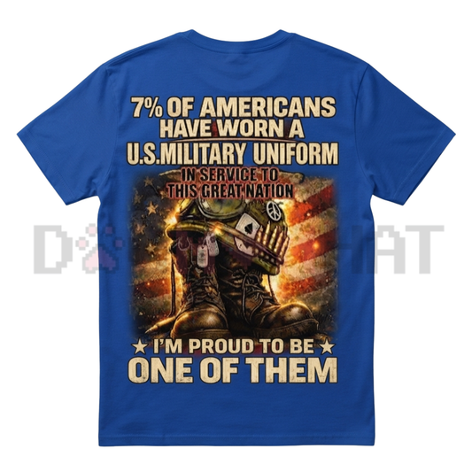 Honor & Valor Military Tribute Graphic Tee - US Veteran Patriotic Pride Unisex Pure Cotton Shirt