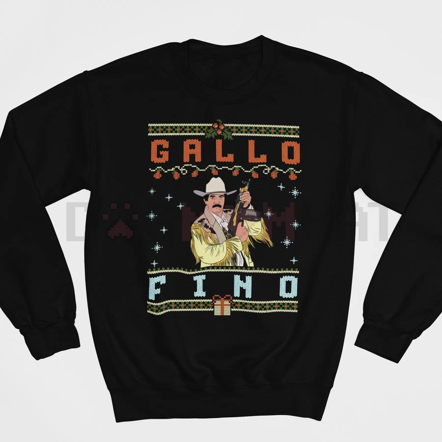 'Gallo Fino' Premium Unisex Sweatshirt – Latin Cultural Pride Jumper, Spanish Slogan Apparel, Cozy Casual Wear