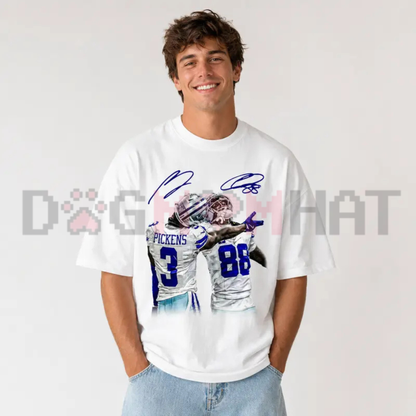 Vintage Close Up Football Athlete Signature Graphic Tee - Retro Sports Fan Soft Cotton Unisex Game Day T-Shirt