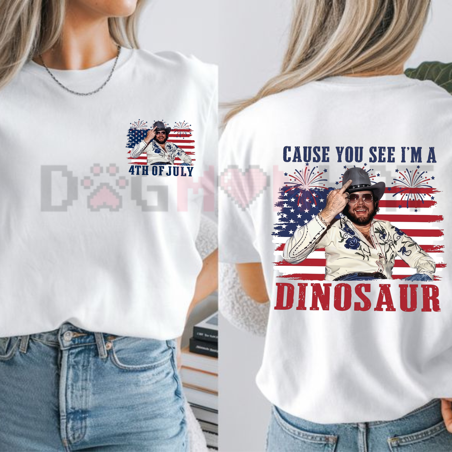 Dinosaur Bocephus Western Country Tee