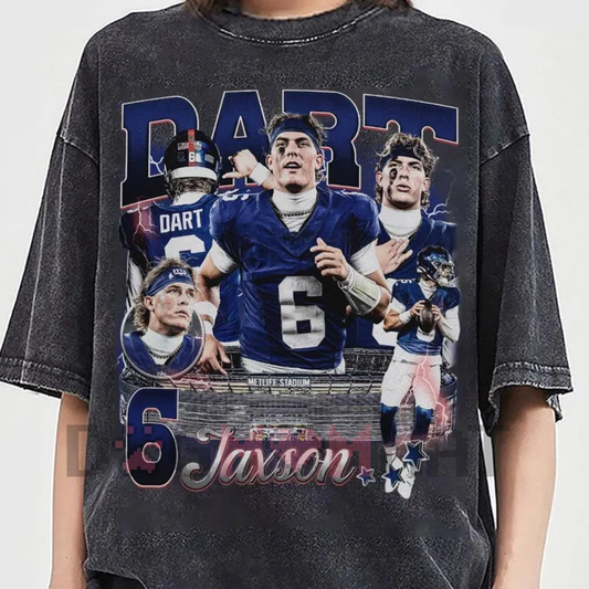 Jaxson Dart Vintage Comfort Color Shirt – Ole Miss Rebels Football Game Day Shirt