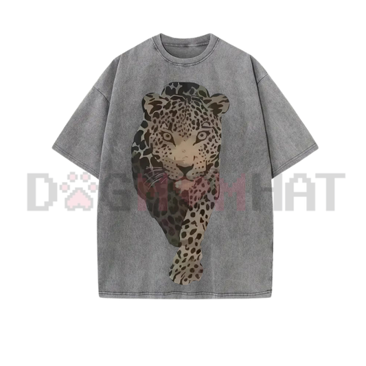 Leopard Print Women's Vintage Washed T-Shirt