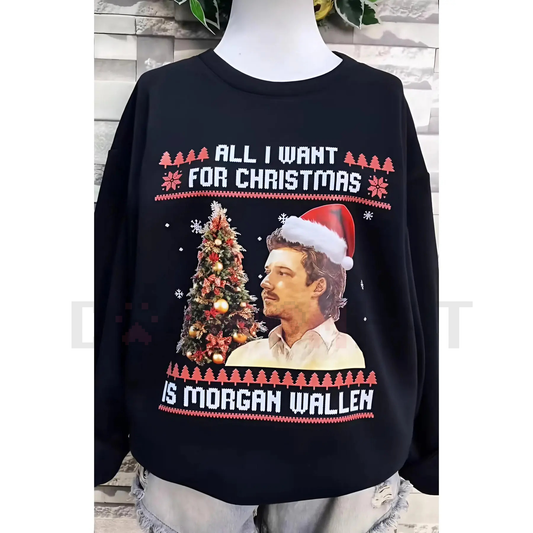 "All I Want for Christmas" Music Lover Gift sweatshirt