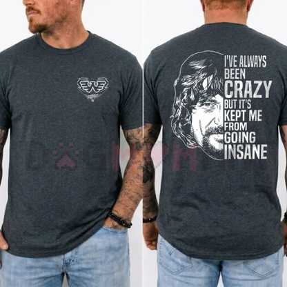 Waylon Jennings I've Always Been Crazy T-Shirt - Vintage Outlaw Country Tee
