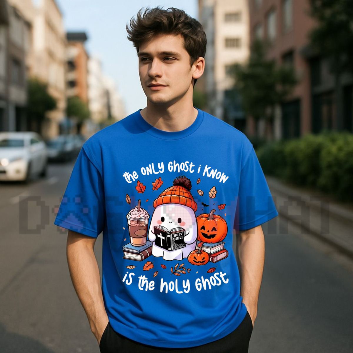 The Only Ghost I Know Is The Holy Ghost Halloween Graphic T-Shirt