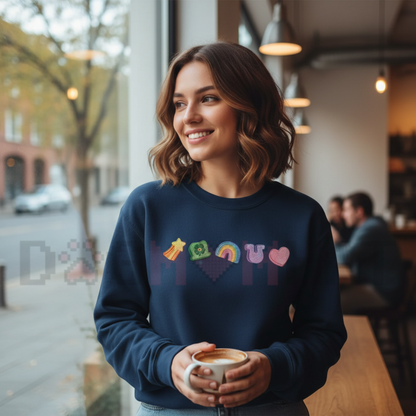 "Lucky Charm" Embroidered-Style Sweatshirt