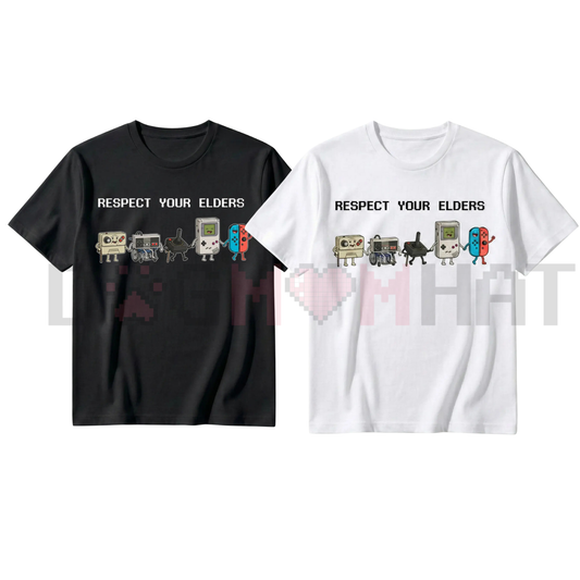 "Respect Your Elders" Retro Gamer T-Shirt