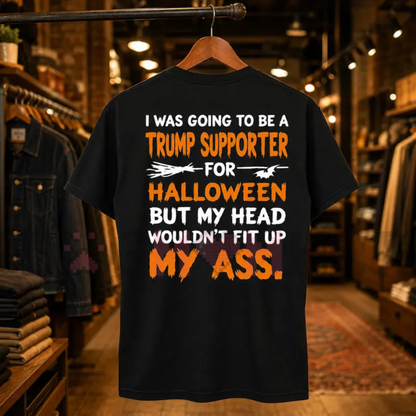 "Spooky Bat Political Humor" Back-Print Graphic T-Shirt
