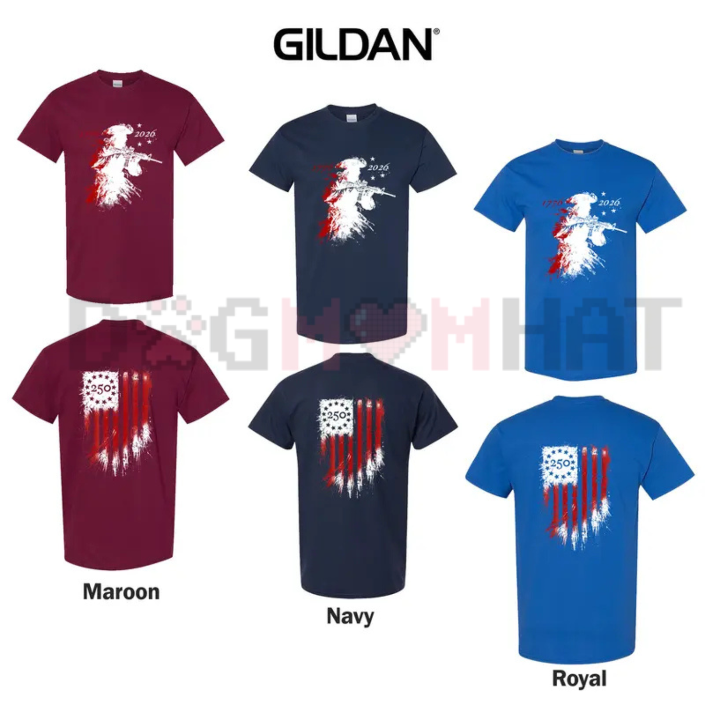 America "250th Anniversary" Revolutionary Soldier Tee