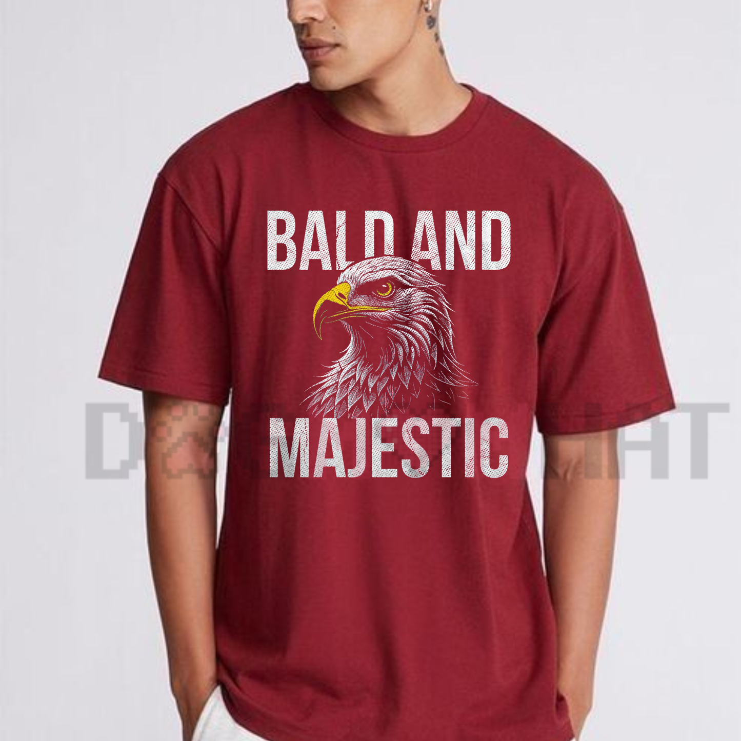Bald and Majestic Sarcastic Eagle Graphic Tee