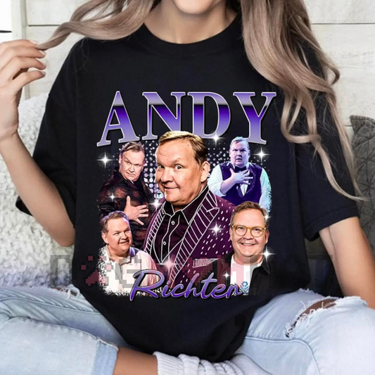 Andy Richter DWTS 2025 Bootleg Unisex Comfort Color Tshirt – Andy & Emma Slater Dancing With The Stars T-shirt