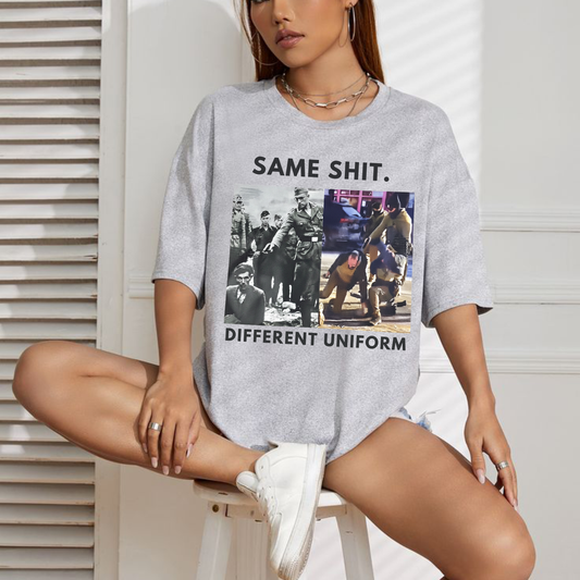 "Abolish ICE" Different Uniform Same Shit Shirt – Pro-Immigrant Activist Tee