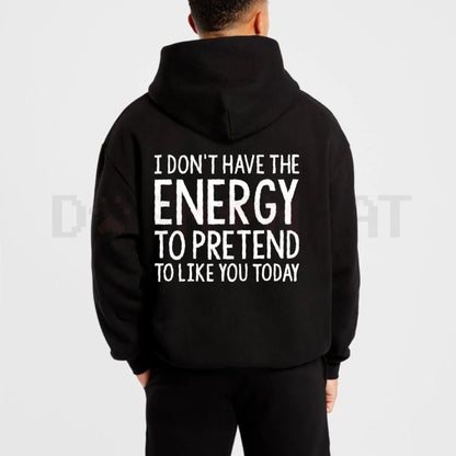 "Too Tired for Fake People" Skeleton Hoodie – Funny Ugly Christmas Sweatshirt, Holiday Season Slogan Pullover, Happy New Year Gift 2025