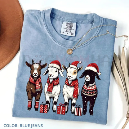 Funny Goat 'Happy Holla-Days' Comfort Colors® Tee