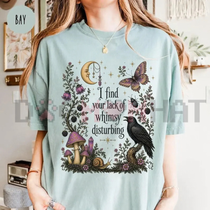 Lack of Whimsy Crow & Celestial Moth Graphic T-Shirt