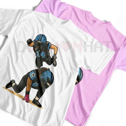 Amon-Ra St. Brown & Jahmyr Gibbs Celebration T-Shirt – Funny Detroit Football Merch