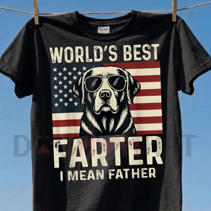 Retro Chihuahua Dad T-Shirt – Humorous World's Best Farter Father's Day Gift