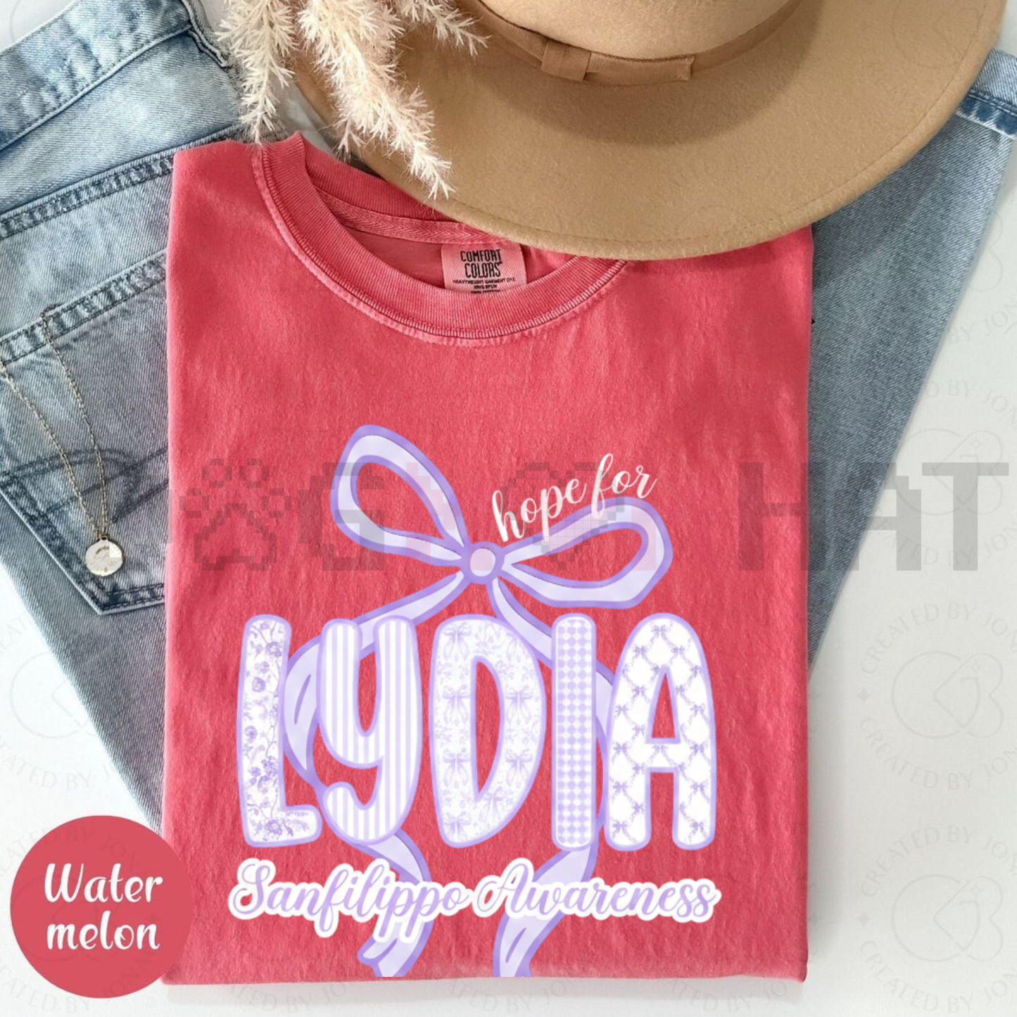 Custom Awareness Tee – 'Hope For Lydia' Fundraiser Support Shirt
