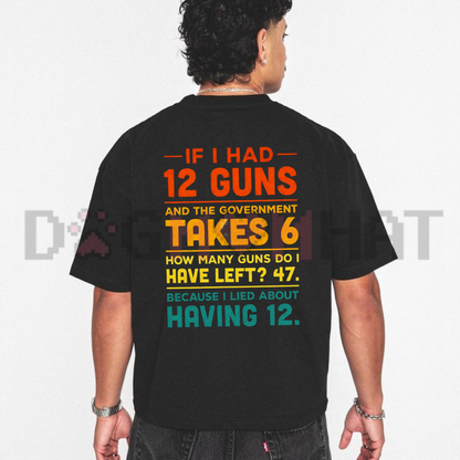 2nd Amendment Math Joke Graphic Tee - Funny Patriotic Gun Humor Soft Cotton Unisex Short Sleeve T-Shirt
