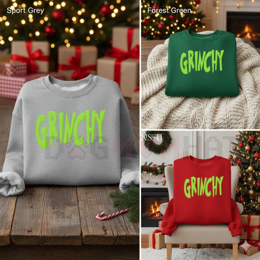 Cozy Grinchy Christmas Hater Pullover
