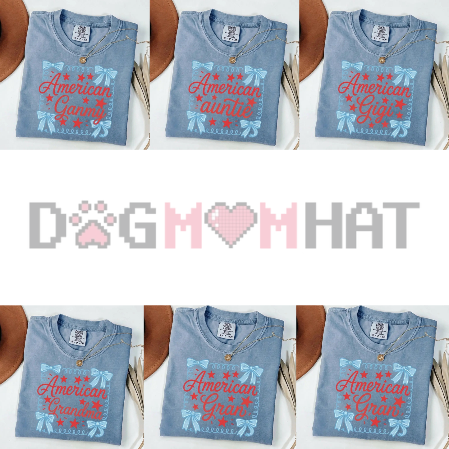 4th of July Mama & Nana Shirt – Coquette Patriotic Tee