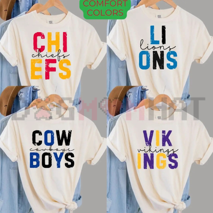 First Down Football Ivory Graphic Tee - Vintage Retro Game Day Soft Cotton Unisex Custom Team Sport T-Shirt