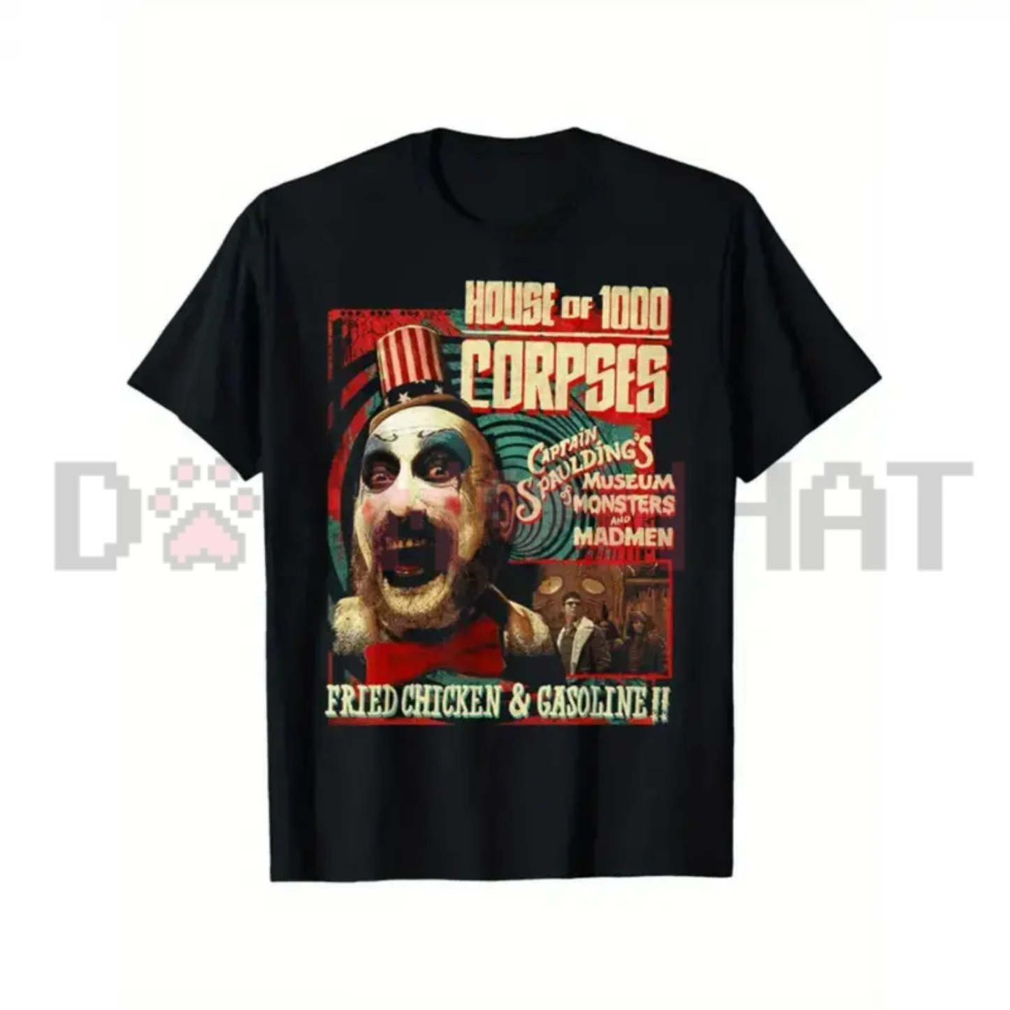 Vintage Classic Horror Movie Graphic Tee - Retro Cinema Spooky Soft Cotton Unisex Relaxed Fit Halloween Streetwear T-Shirt